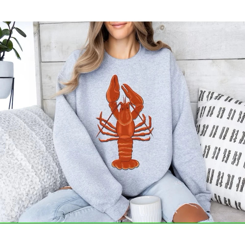 Mardi Gras Crawfish Sweatshirt Cute Retro Fleur De Lis